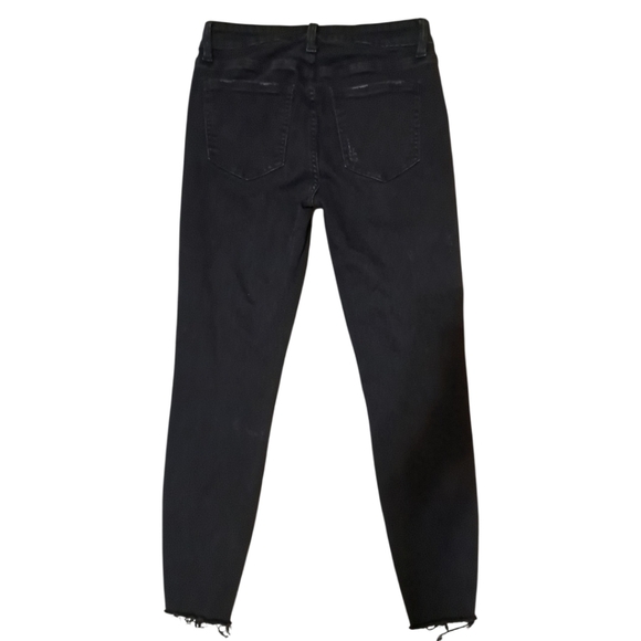 Pistola Arielle Skinny Jeans Size 27 Black Distressed Stretch Denim - Picture 13 of 15